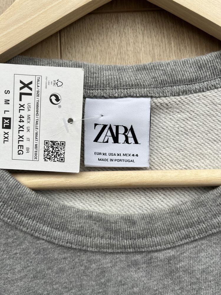 Світшот Zara (XL-2XL) Basic Sweatshirt Нова Кофта Свитшот Худи