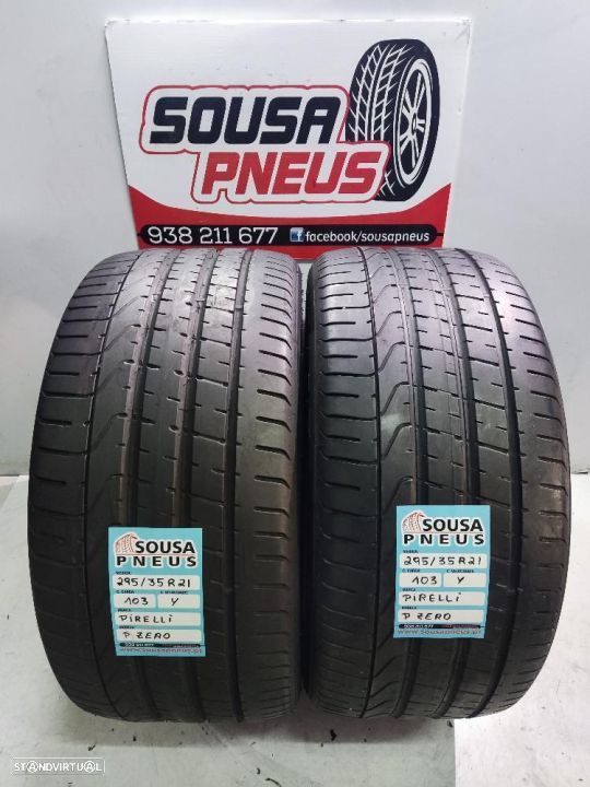 2 pneus semi novos 295-35r21 pirelli - oferta dos portes
