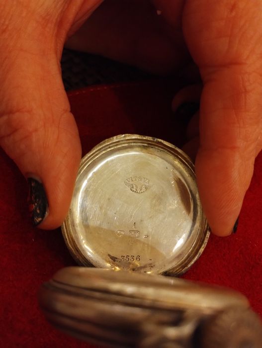Zegarek kieszonkowy stary antyczny około 1900 rok. Srebrny!