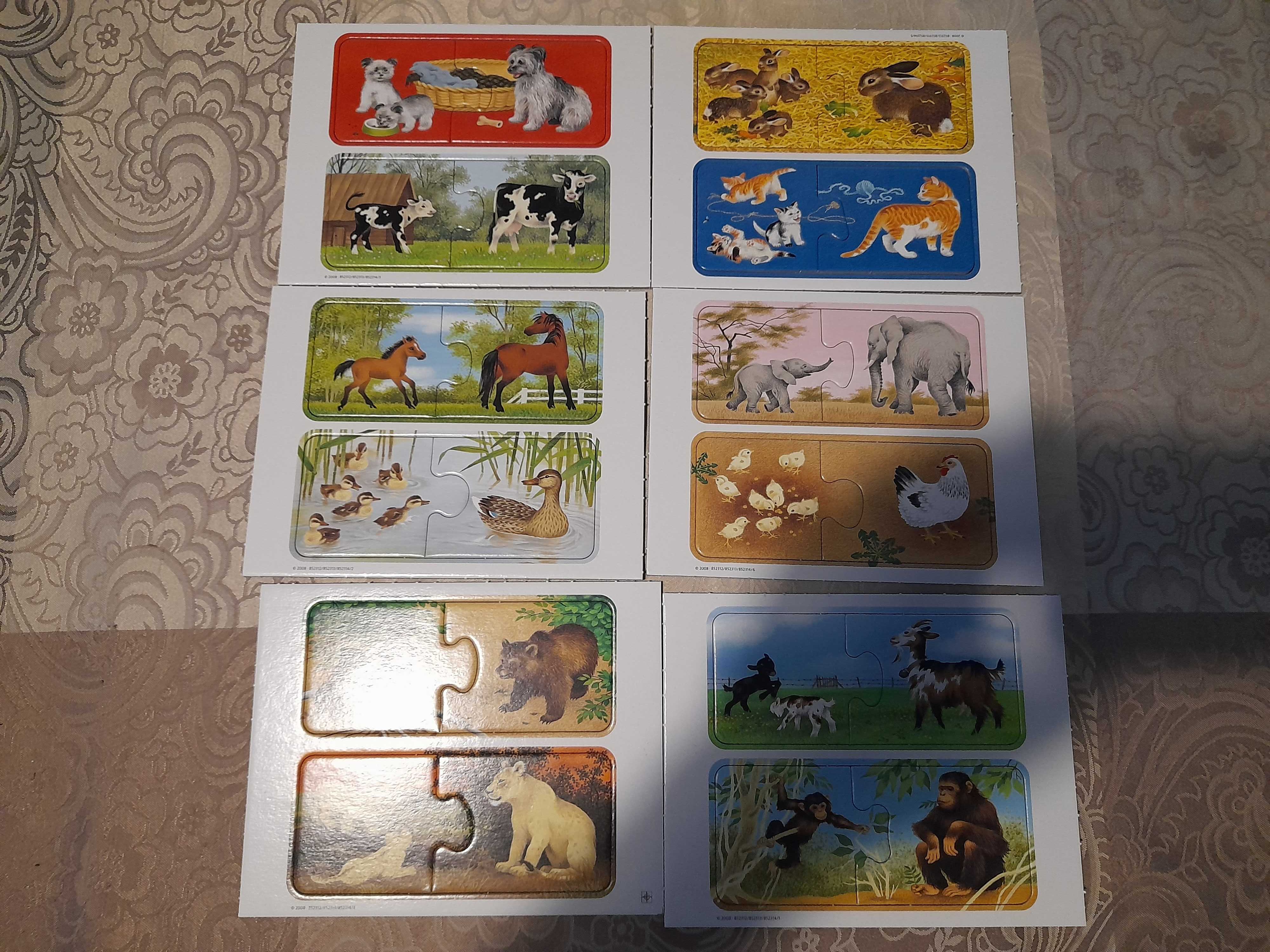 Puzzle Ravensburger 21403 - zwierzęta i ich dzieci - zabawka