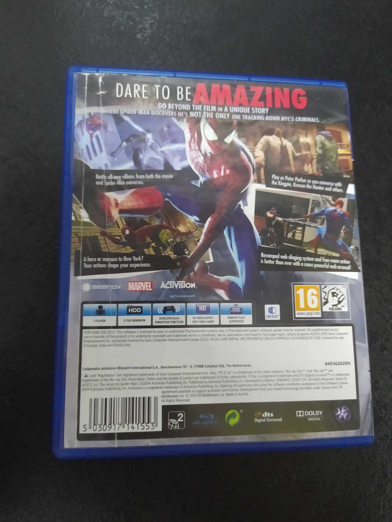 The Amazing Spider-Man 2 PS4 gra TYLKO po Angielsku Spiderman