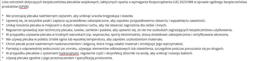 Plecak taktyczny wojskowy militarny survival 30l biały 14359_BE