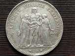Moneta 5 Franków Herkules Hercules III Republika 1876 A 900 25g 37mm