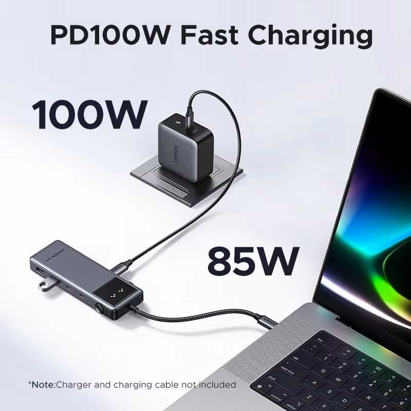 UGREEN hub 6 in 1 UNO HDMI 4K 60Hz, Type C ,PD 100W, USB-A + подарунок