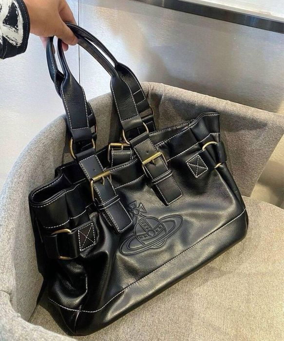 Чорна жіноча сумочка Вів‘єн Вествуд/ Vivienne Westwood/ Хром Хеартс