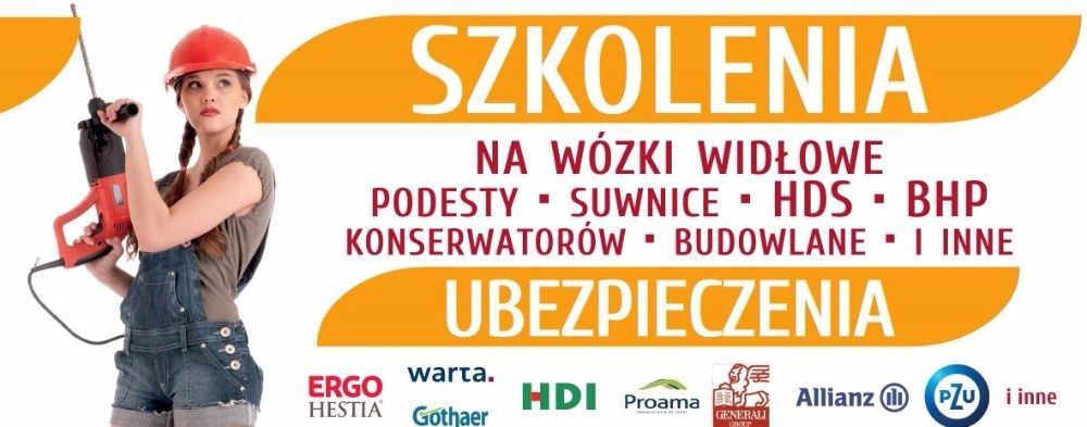 Kurs szkolenie wózki widłowe, HDS, Podesty Suwnice żurawie, od 249 zł