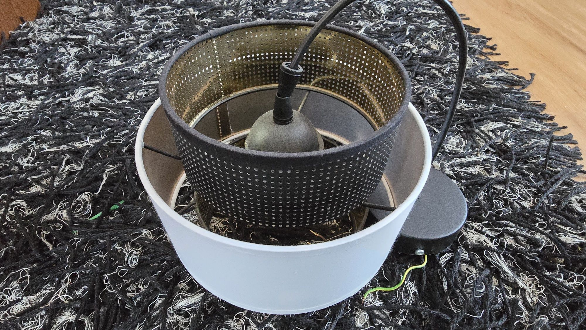Designerska lampa wisząca z UNIKATOWYM abażurem