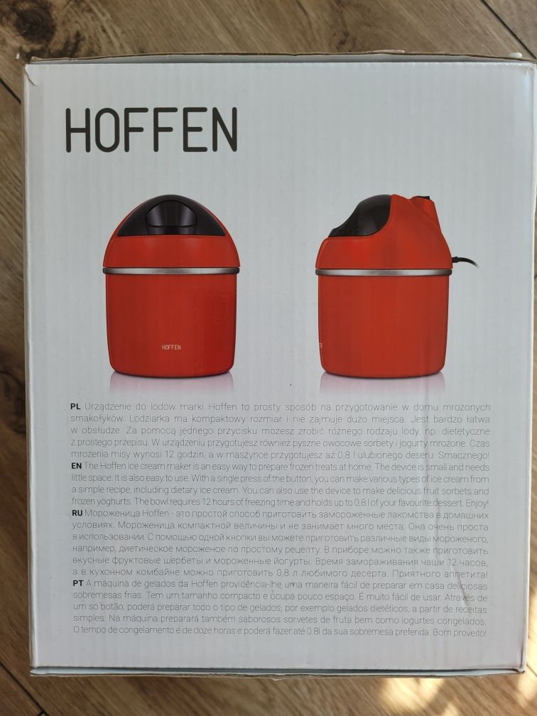 Hoffen maszynka urządzenie do robienia lodów  dla dzieci