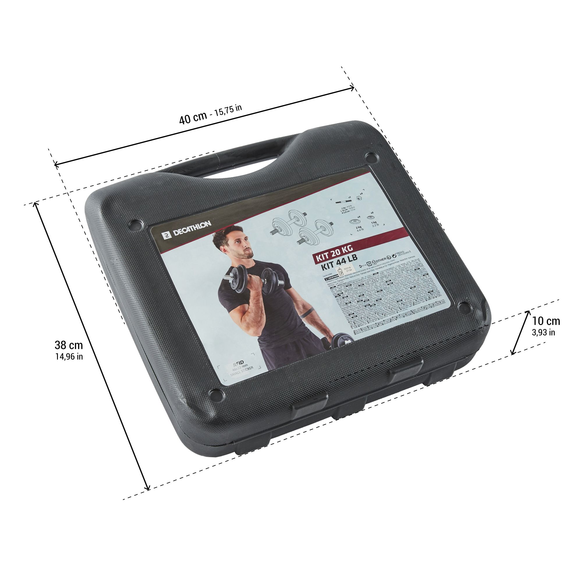 Halteres de Musculação 20 kg (Conjunto)