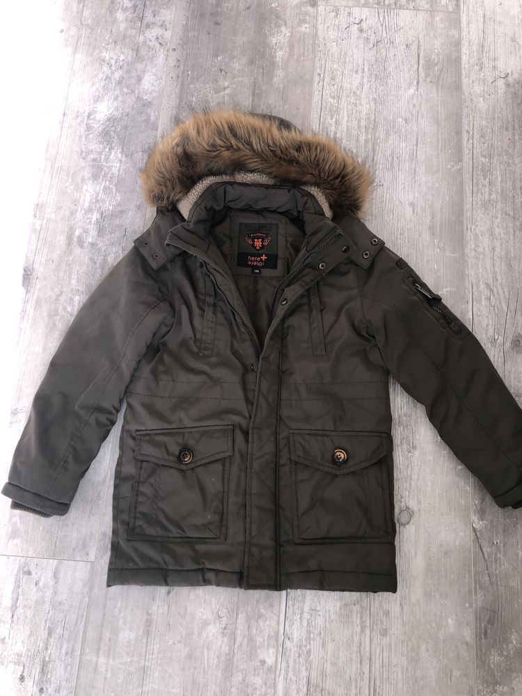 Parka zimowa khaki 134