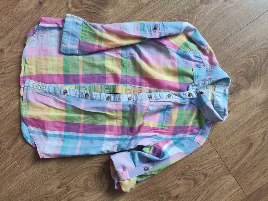 Koszula w kratkę dla dziewczynki 116