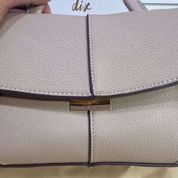 Жіноча сумка POLENE в молочному кольорі