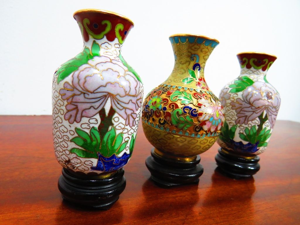 Cloisonnés... PREÇO DO CONJUNTO.