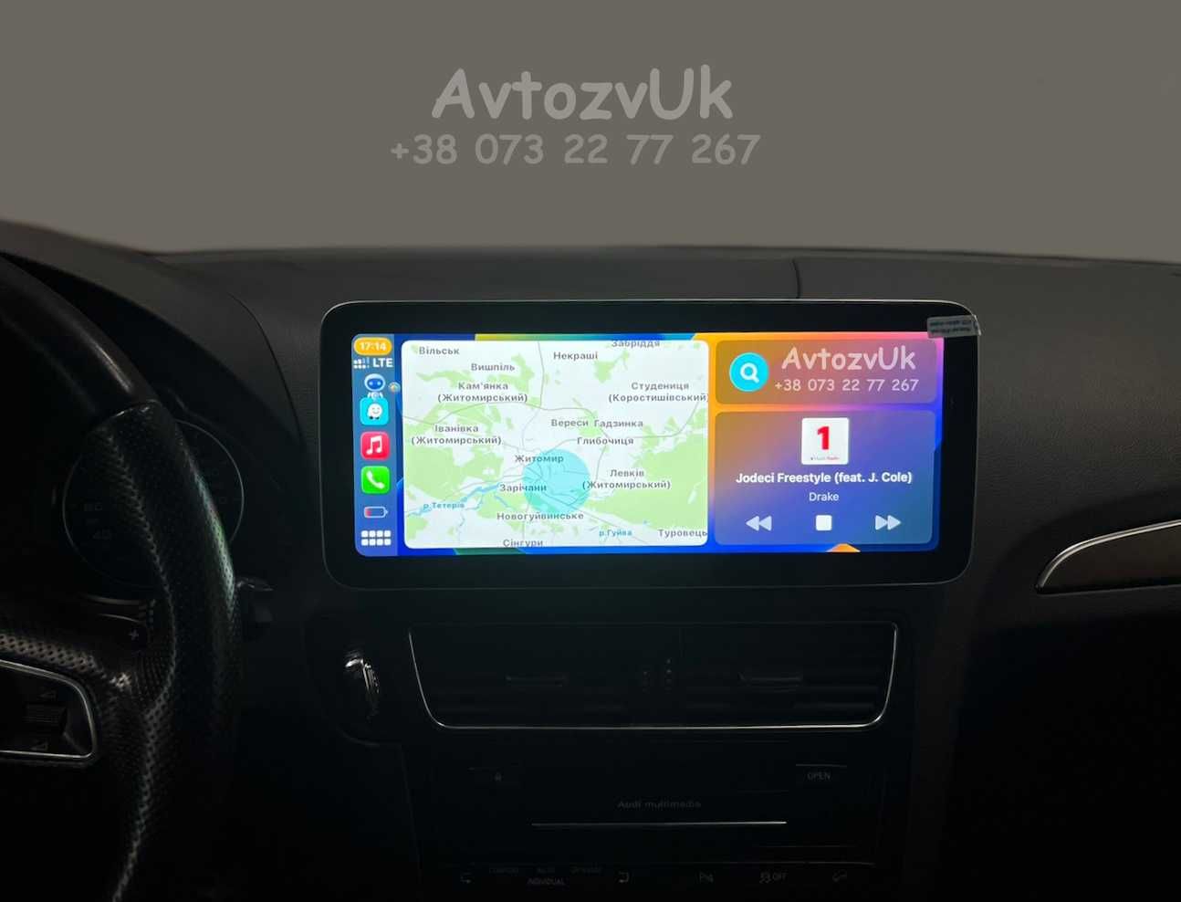 Дисплей AUDI Q5 Navi GPS USB Ку5 Q 5 MMI Магнитола ANDROID 14 CarPlay