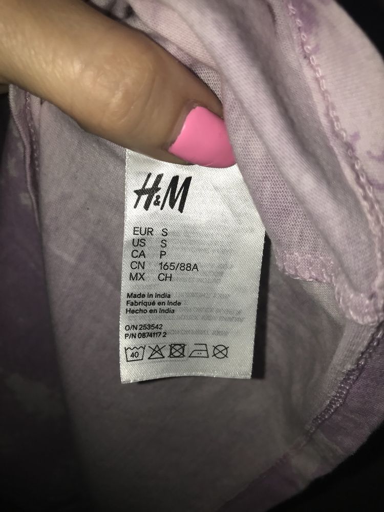 Koszulka z bawełny H&M rozmiar S oversize