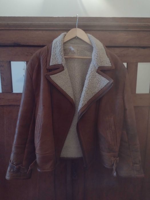 Kożuch męski m/l prawdziwa skóra