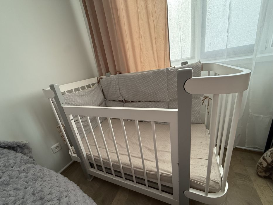 Дитяче ліжеко з маятником та комод-пеленатор