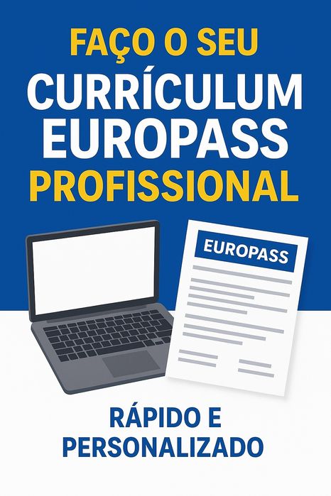 Currículum Europass Profissional - Rápido e Personalizado