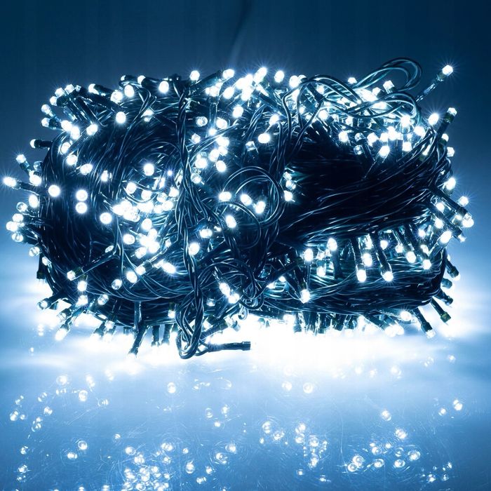 Lampki choinkowe 800 LED 40m, zimny biały