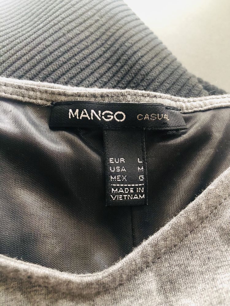 Sukienka Mango casual szaro czarna L