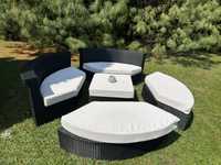 Kpl ogrodowy włoski giardino , fotele - kanapa-stolik