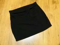 Primark spódnica mini czarna bawełniana cienka rozciągliwa rozm 36 S
