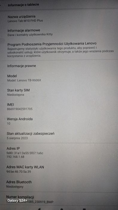 Tablet Lenovo M 10 FHD Plus