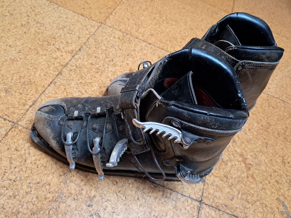 Botas de ski dos anos 60