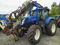 New Holland T7.185  New holland oniar dźwig żuraw las