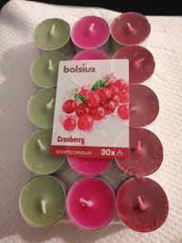 Świeca tealight cranberry Bolsius opakowanie 30 szt.