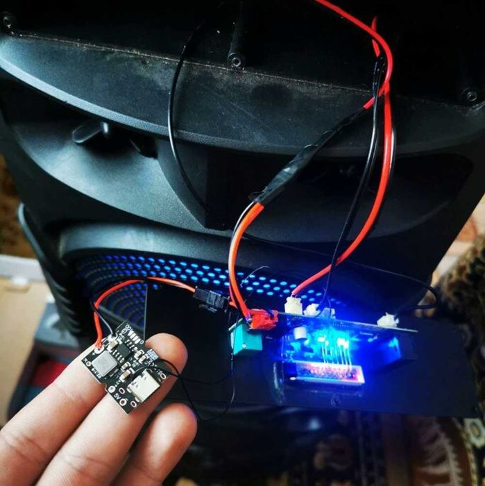 Мини модуль плата - павербанк 5V 2A Type-C с защитой и LED индикация