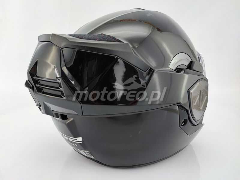 WYPRZEDAŻ Kask Szczękowy Blenda LS2 FF906 ADVANT Czarny Połysk