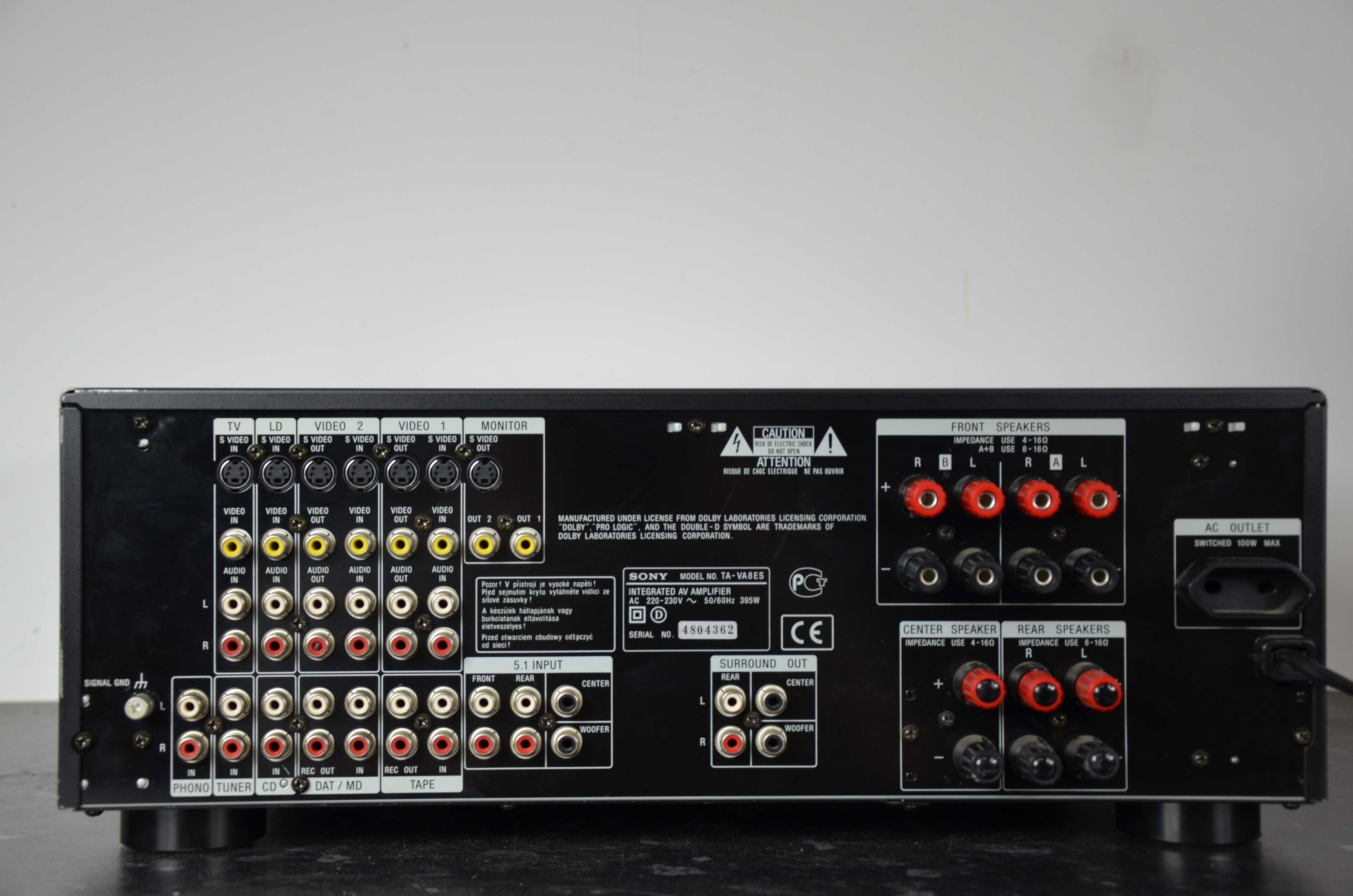 SONY TA-VA8ES wysokiej klasy WZMACNIACZ 5.1 DSP Korektor