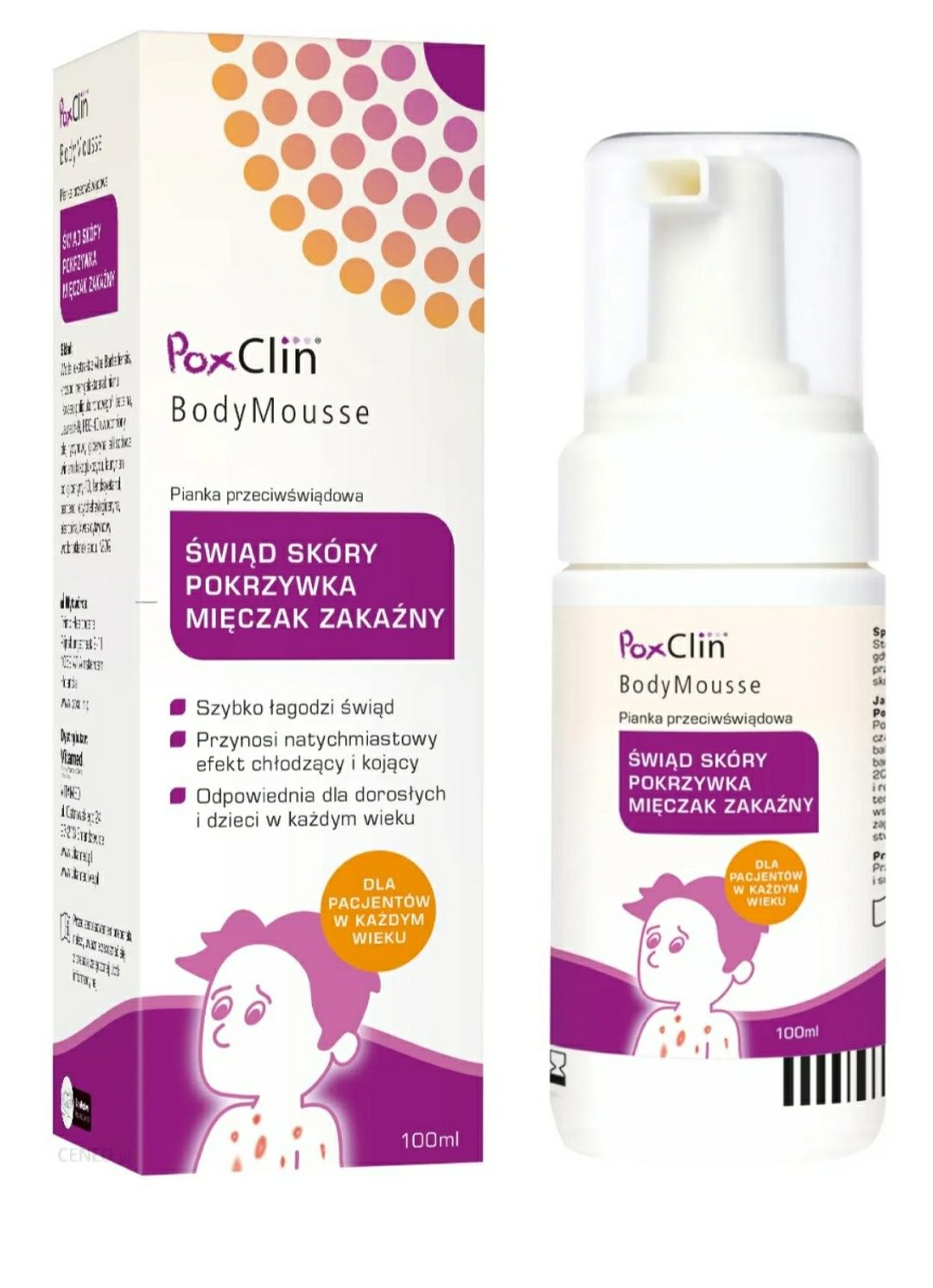 Poxclin body mousse pianka