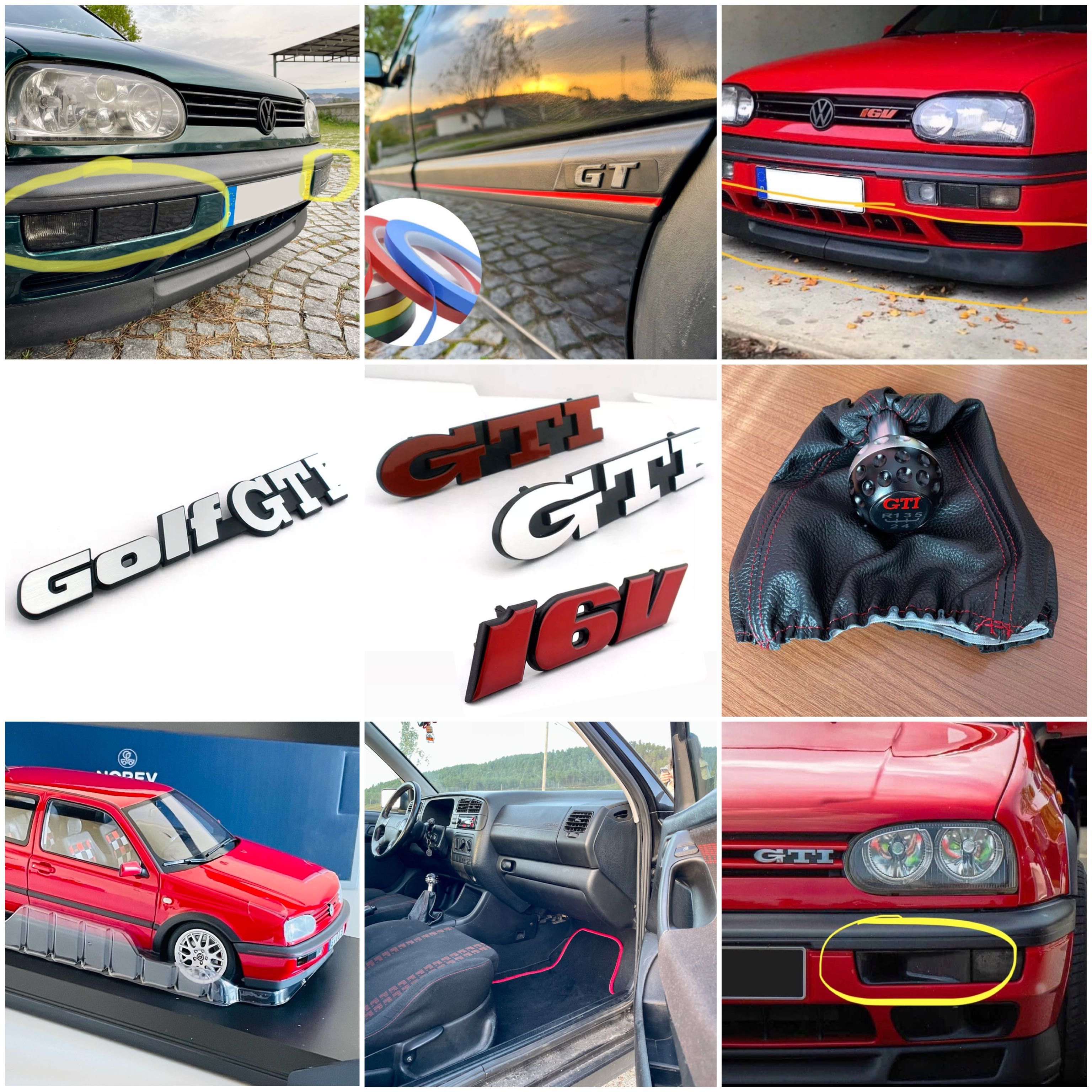 Peças NOVAS Golf 3 GTI / VR6 (Lip, Manete, Letring Fita Frisos Piscas)