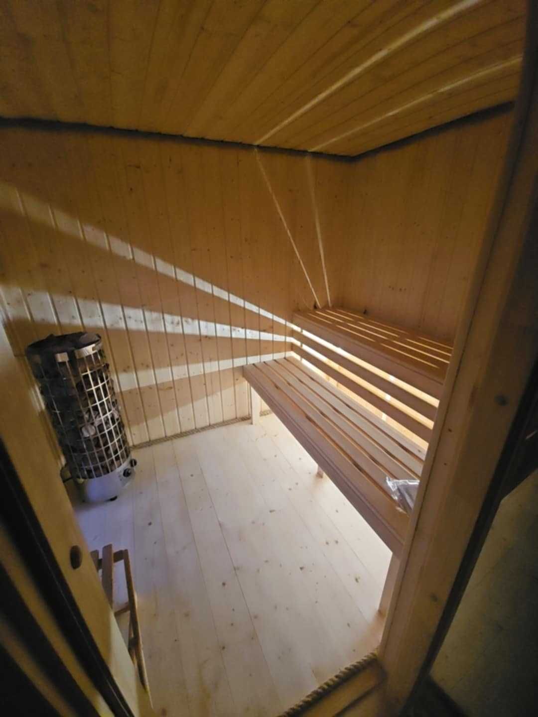 Sauna jacuuzi domek ogrodowy