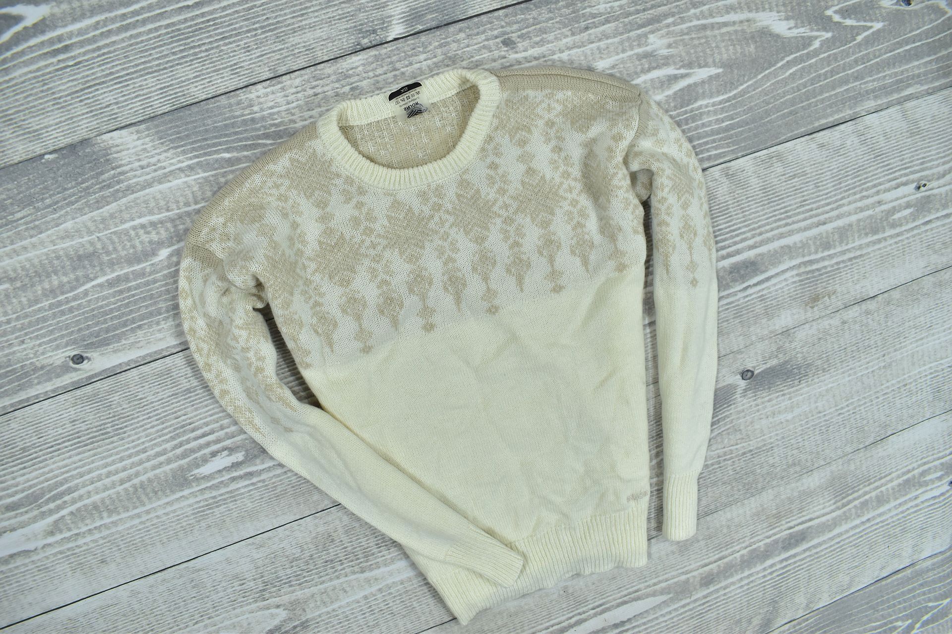 Snjor Wełniany Sweter Norewski / Xs