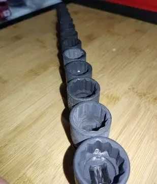 Набір головок ударних 1/2" 12граней 10-24мм (на планці) JTC