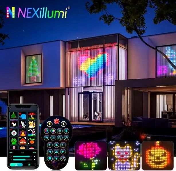 Гірлянда Штора від мережі 3х3 м 400LED RGB + пульт дистанційного керув