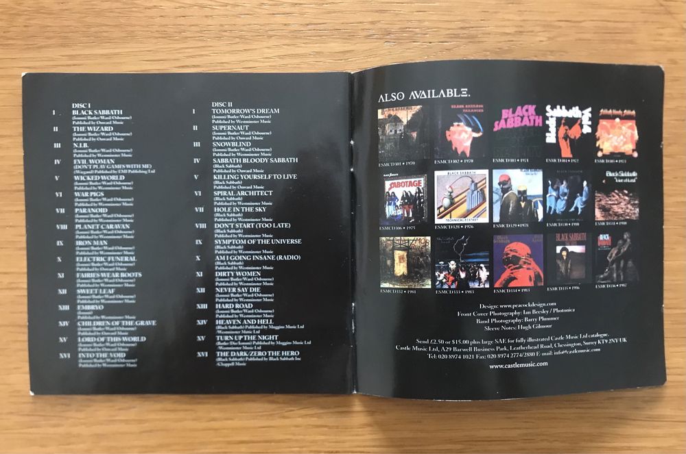 The Best of Black Sabbath - 32 Digitally Remastered Tracks - 2 CD Set