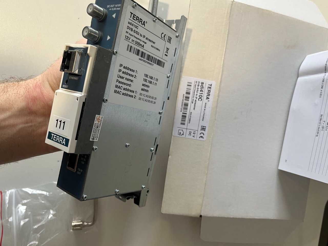 Стример DVB-S/S2 в IP TERRA Sdi410C