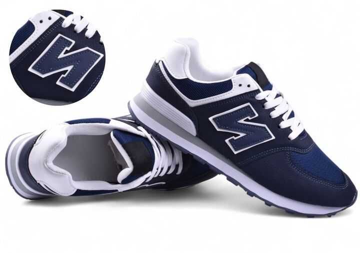 Buty Męskie Adidasy Sportowe Sneakersy Z Balance siatka navy M6-2 r.46