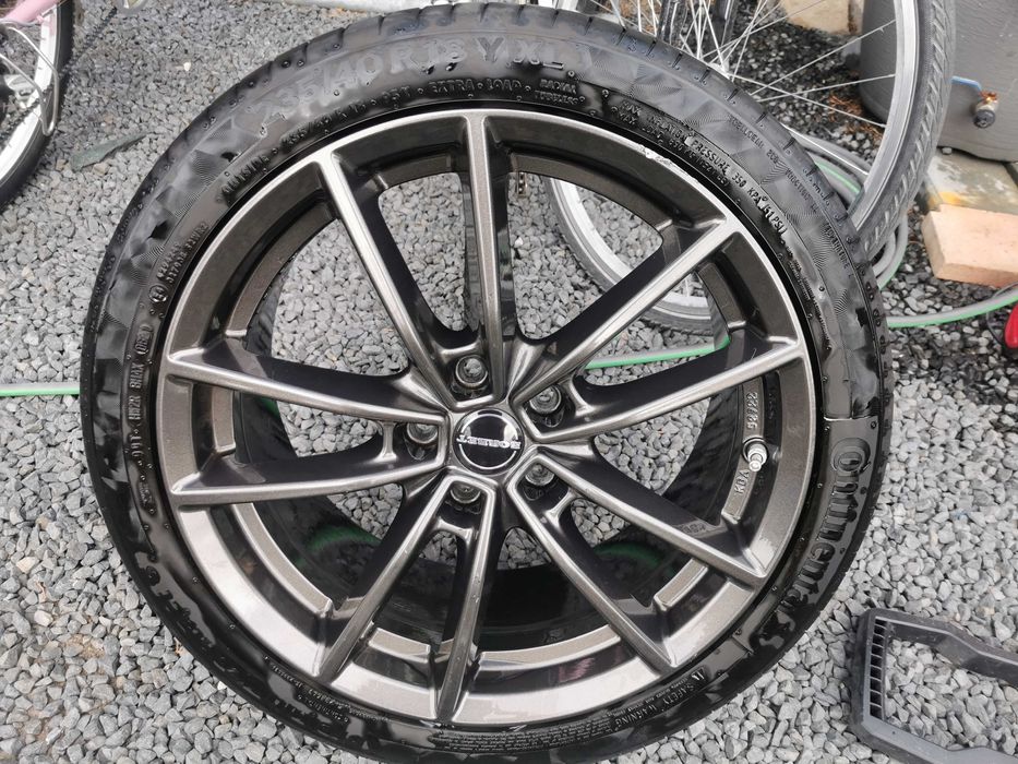 Felgi Borbet z oponami R18 Continental Peugeot. Volvo