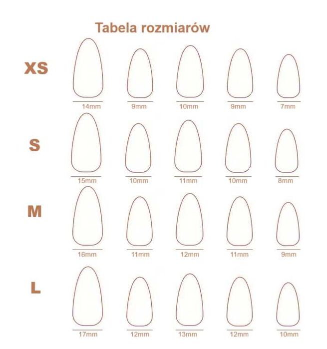 Press-On Nails ręcznie malowane