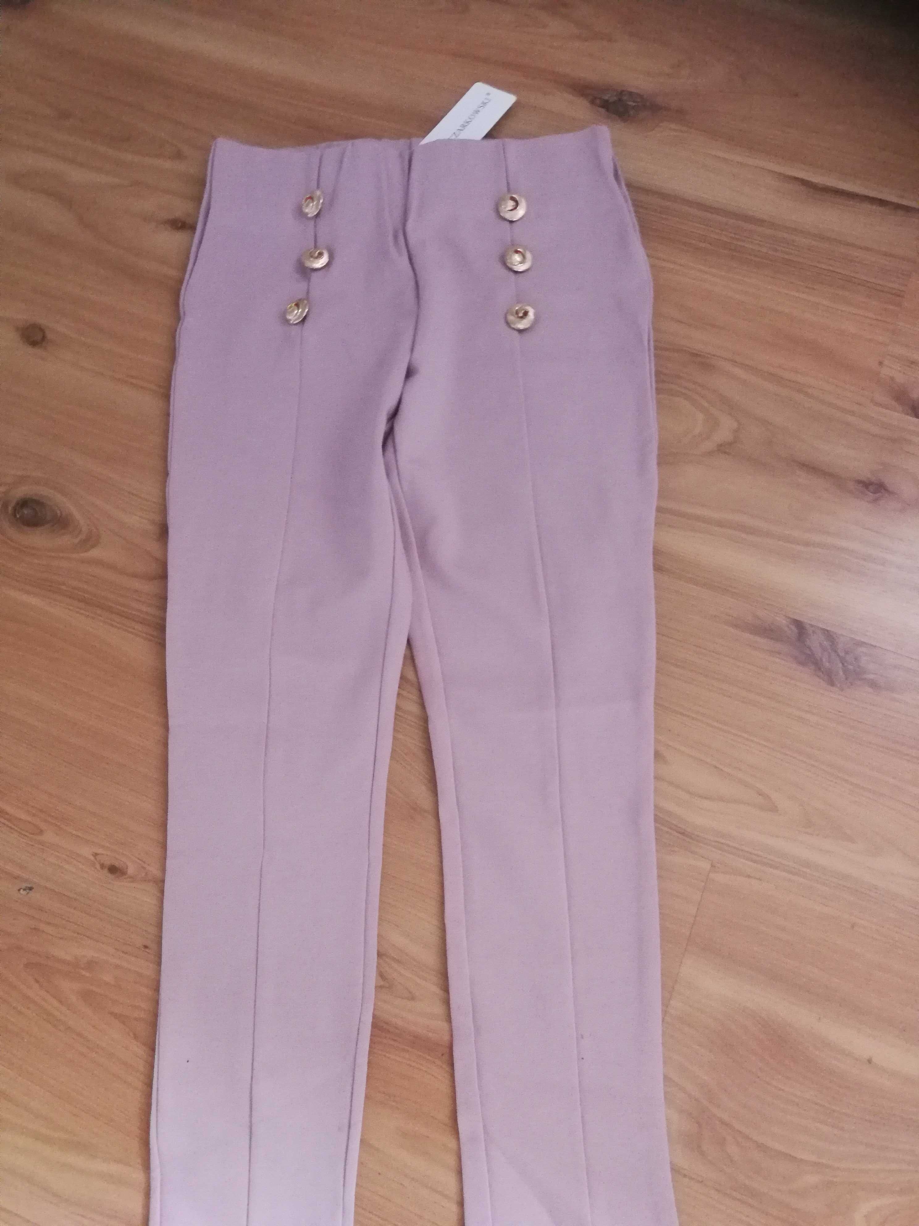 Spodnie legginsy guziki Mielczarkowski