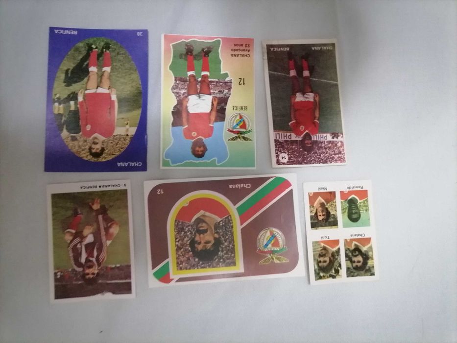 Lote 6 Cromos CHALANA (Benfica) Preço do LOTE