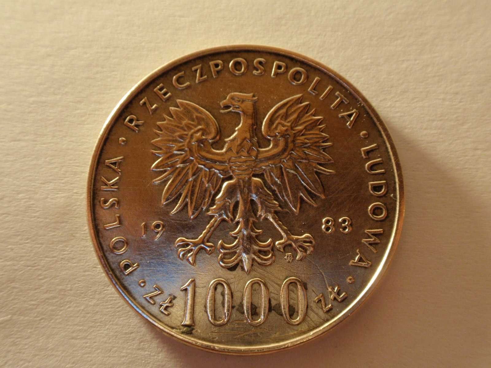 Moneta 1000 zł z Papieżem plus gratis