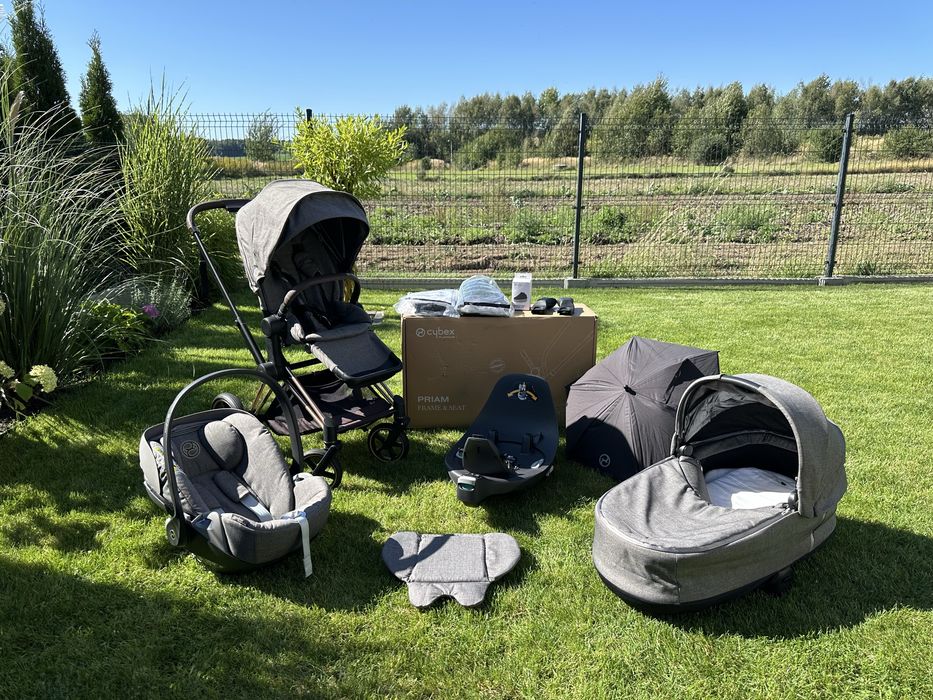Cybex Priam 2.0 Gondola Spacerówka Fotelik z bazą stan BDB