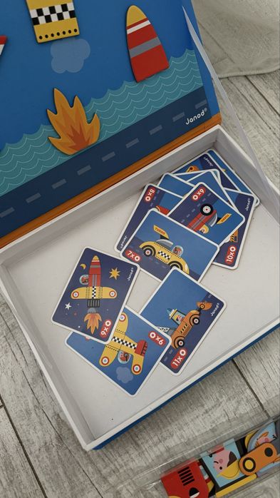 Магнітна книга-пазл Janod "Транспорт" та Тварини