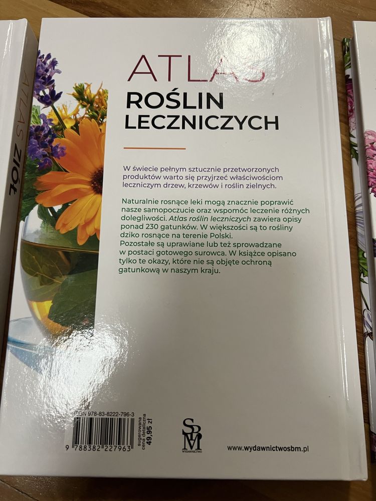 Rośliny lecznicze, atlas ziół, domowa apteka 3 nowe ksiażki